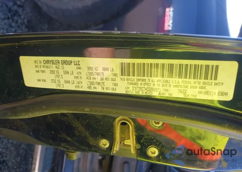 2012 Ram 2500 St from USA, damaged, VIN 3C6TD5CT4CG280971